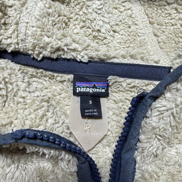 Patagonia Pile Fleece Half Zip Los Gatos Hooded Jacket Women's - Size Small - Picture 7 of 12